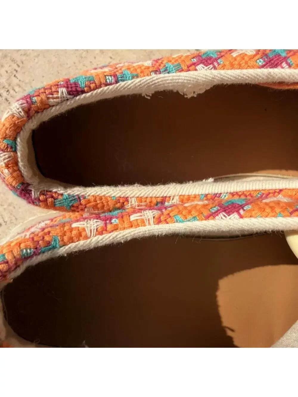Anthropologie Bocage Women's Multicolor Woven Sneakers Size 39